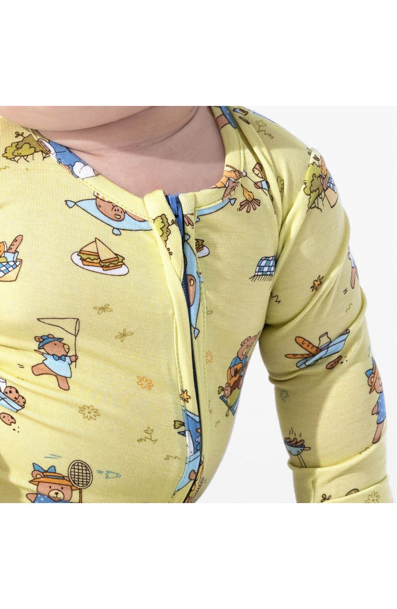 Bellabu Bear Baby Teddy Bear Picnic Convertible Footie, Alternate, color, Teddy Bear Picnic