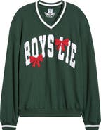 BOYS LIE Wrap Me in a Bow Hayley V-Neck Sweatshirt