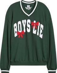 BOYS LIE Wrap Me in a Bow Hayley V-Neck Sweatshirt