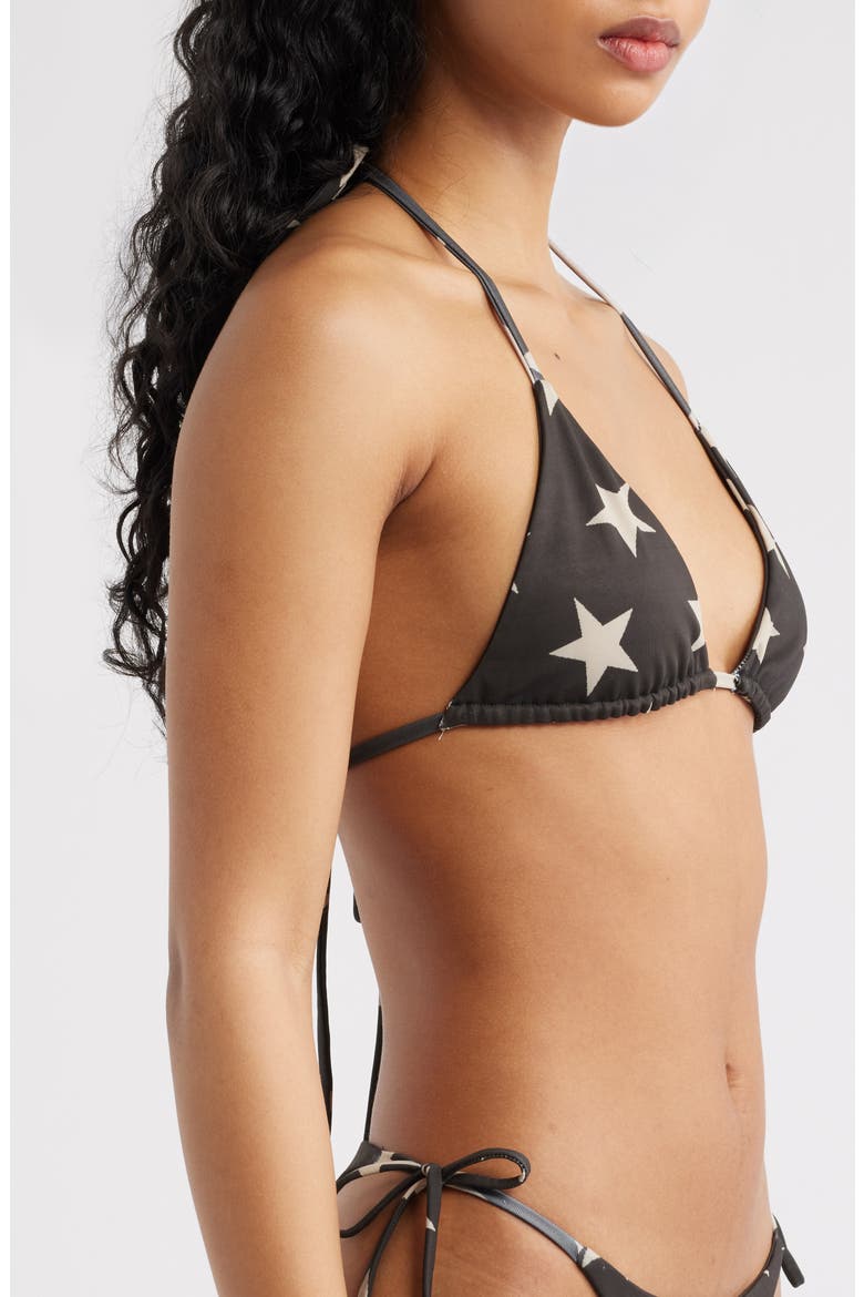 Belle Star Triangle Bikini Top, Alternate, color, STAR