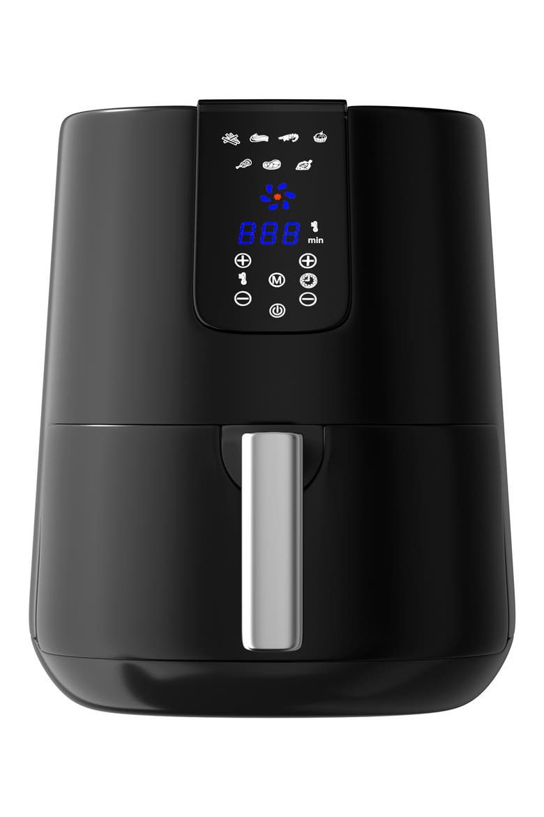 XL Digital Air Fryer, Main, color, BLACK