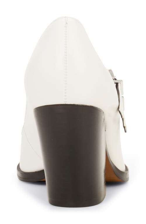 Vince Camuto Gessyca Double Buckle Pump In Coconut Cream
