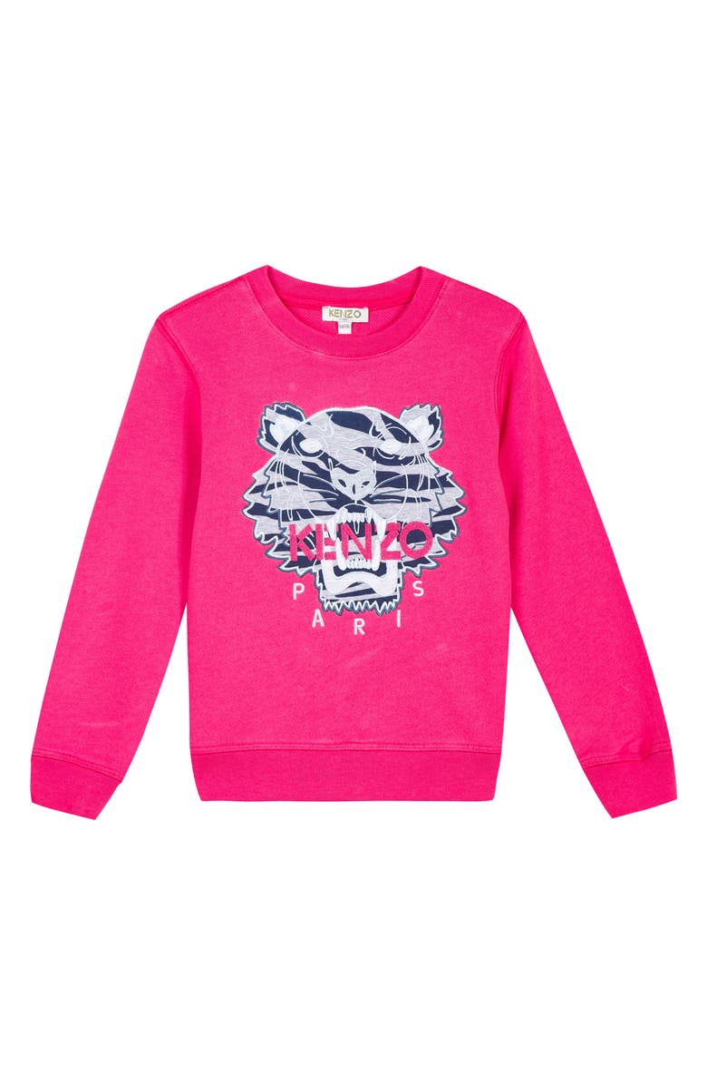 KENZO Embroidered Tiger Logo Sweatshirt, Main, color, 