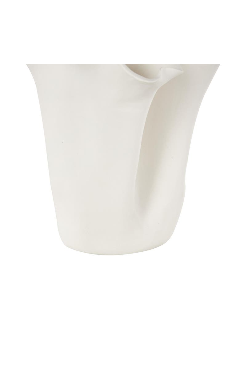 UMA Abstract Ceramic Vase, Alternate, color, White
