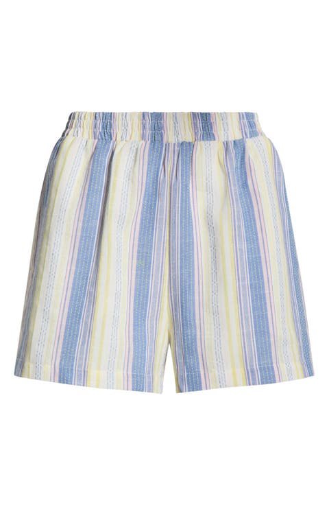 Vexie Striped High Waisted Shorts