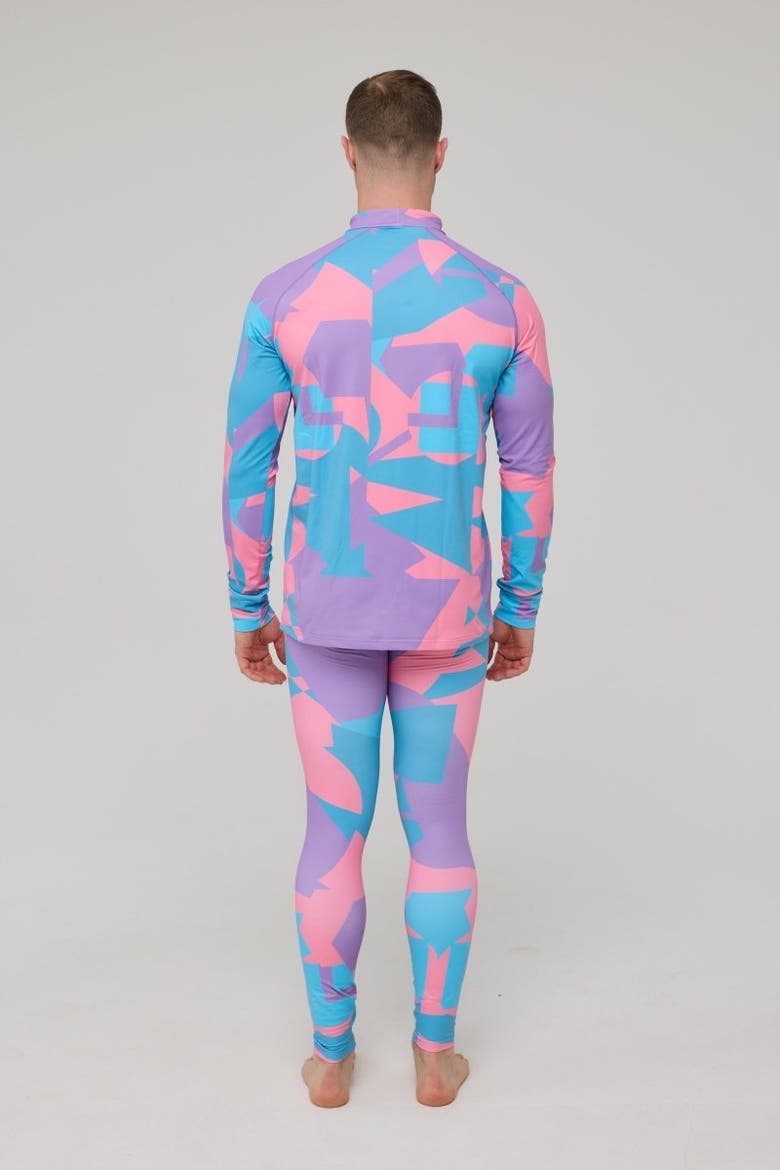 Men's Baselayer Pant Del Mar, Alternate, color, Pink and Blue