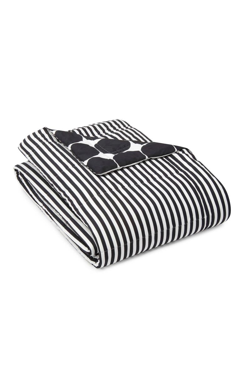 Pienet Kivet Reversible Quilt, Alternate, color, BLACK