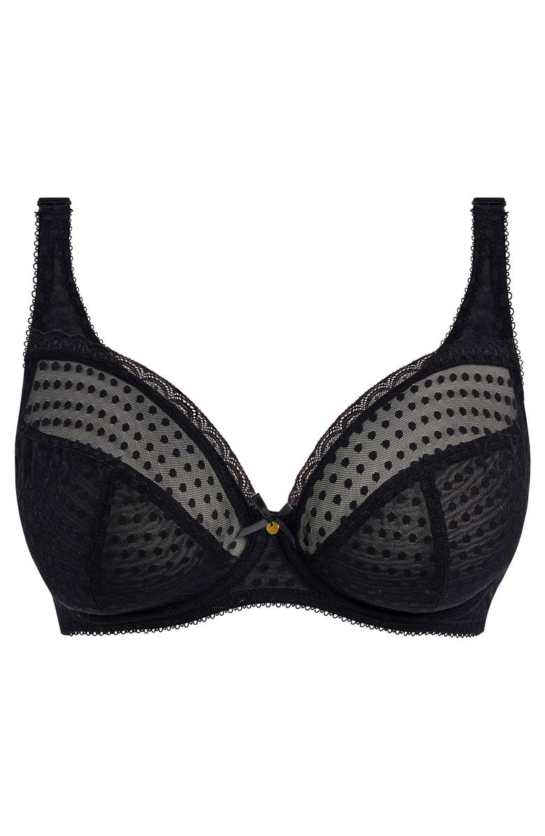 Freya Spot Light Underwire Bra, Alternate, color, Black