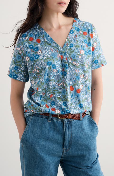 Barnoon Print Short Sleeve Top