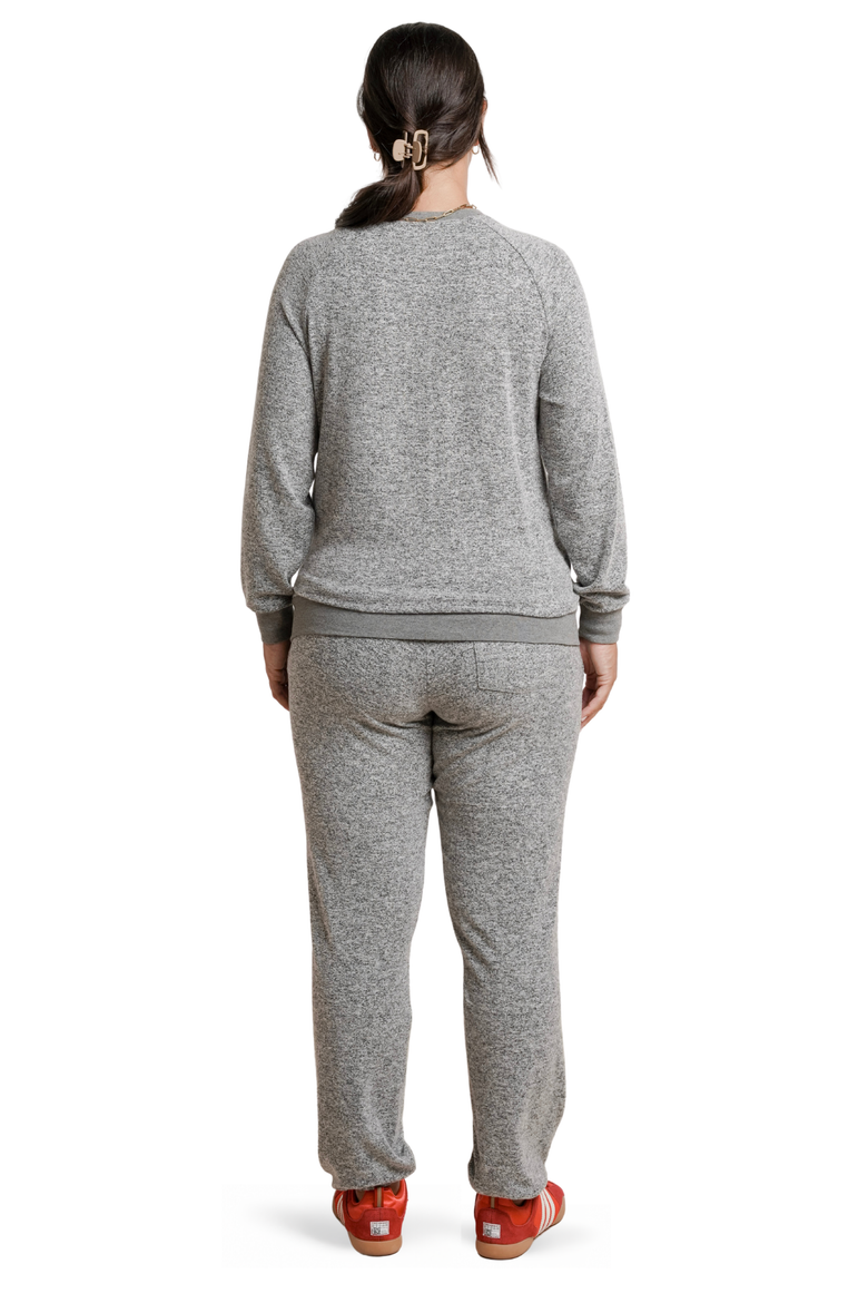Heart On My Pocket Maternity Sweatpants, Alternate, color, Grey