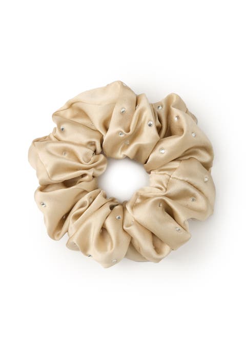 Crystal Twinkle Silk Scrunchie