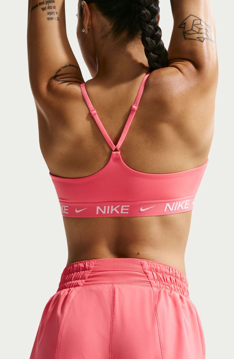 Nike Dri-FIT Mid-Rise 3-Inch Brief-Lined Shorts, Alternate, color, Soft Coral/ White