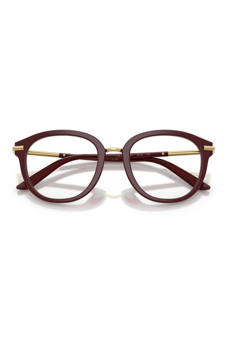 53mm Phantos Optical Glasses, Alternate, color, BORDEAUX / DEMO LENS