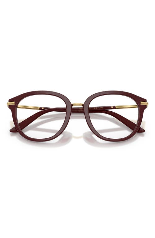 Dolce & Gabbana Full-frame Plain Mirror In Burgundy
