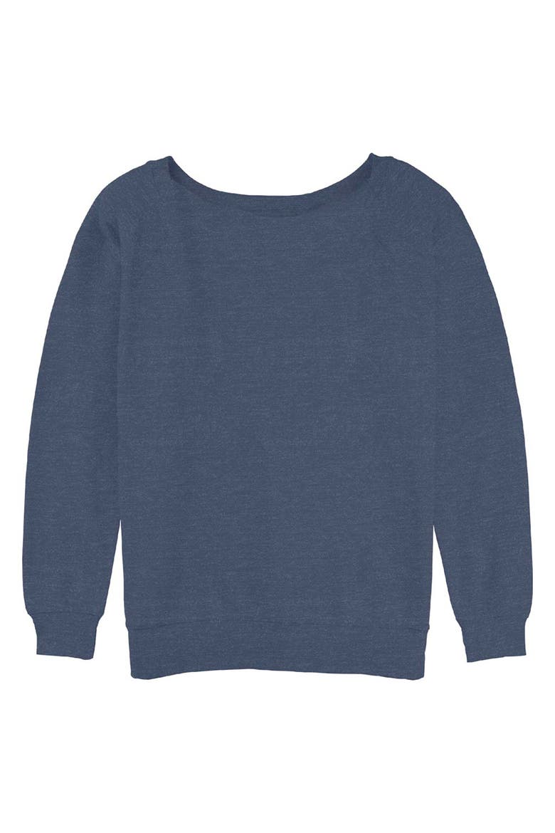 Junior's Lost Gods Sun and Moon Phases  Sweatshirt, Alternate, color, Blue Heather