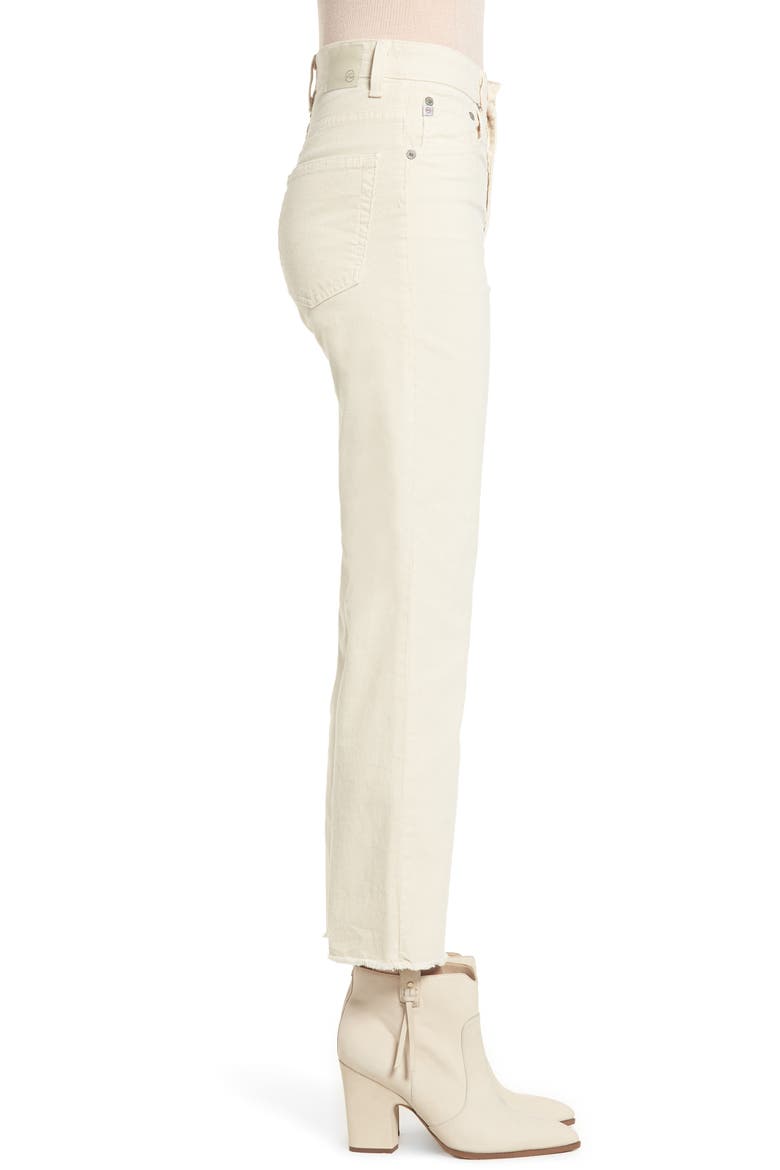 The Rhett High Waist Crop Corduroy Jeans, Alternate, color, 1 YEAR IVORY DUST
