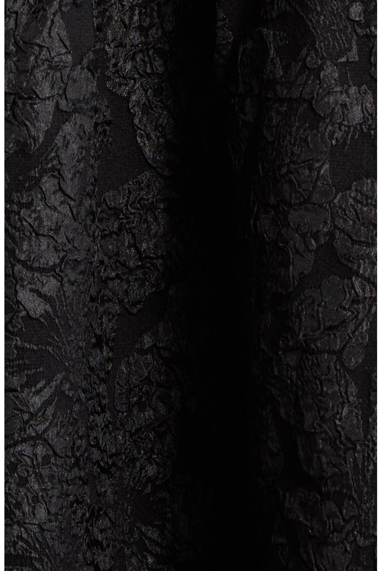 Arielle Floral Jacquard Maxi Dress, Alternate, color, BLACK