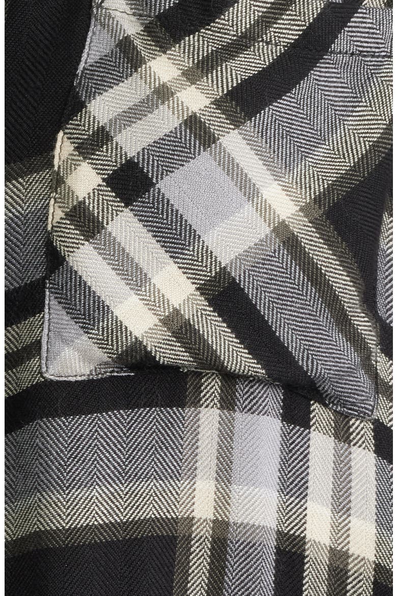Hunter Plaid Button-Up Shirt, Alternate, color, IVORY CLOUD