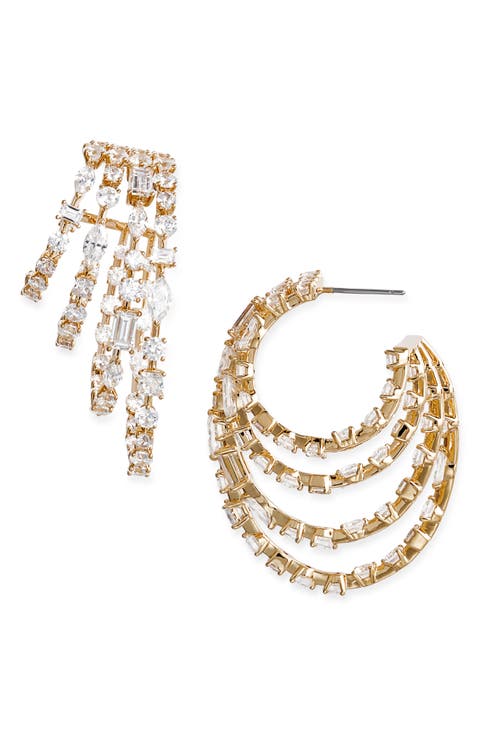 Cassi Cabaret Multirow Hoop Earrings