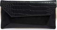 DV by Dolce Vita Franko Croc Embossed Faux Leather Clutch