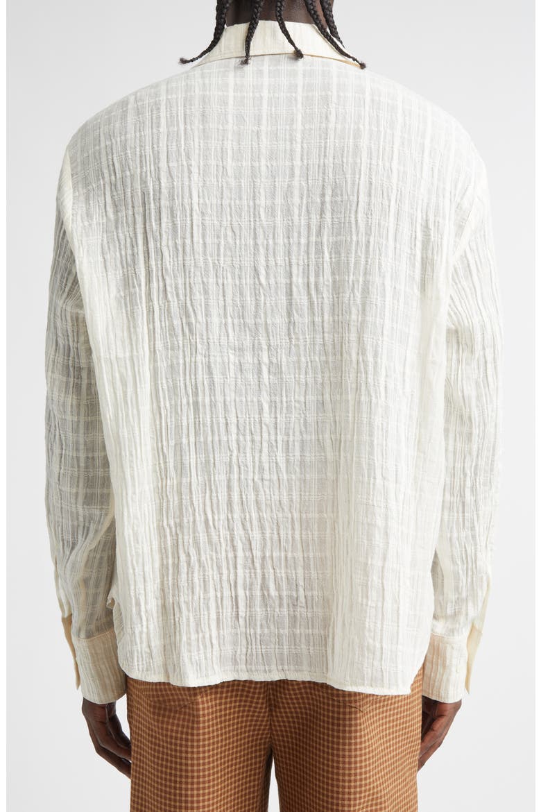 Ignacio Check Cotton Button-Up Shirt, Alternate, color, CLOUD WHITE CHECK