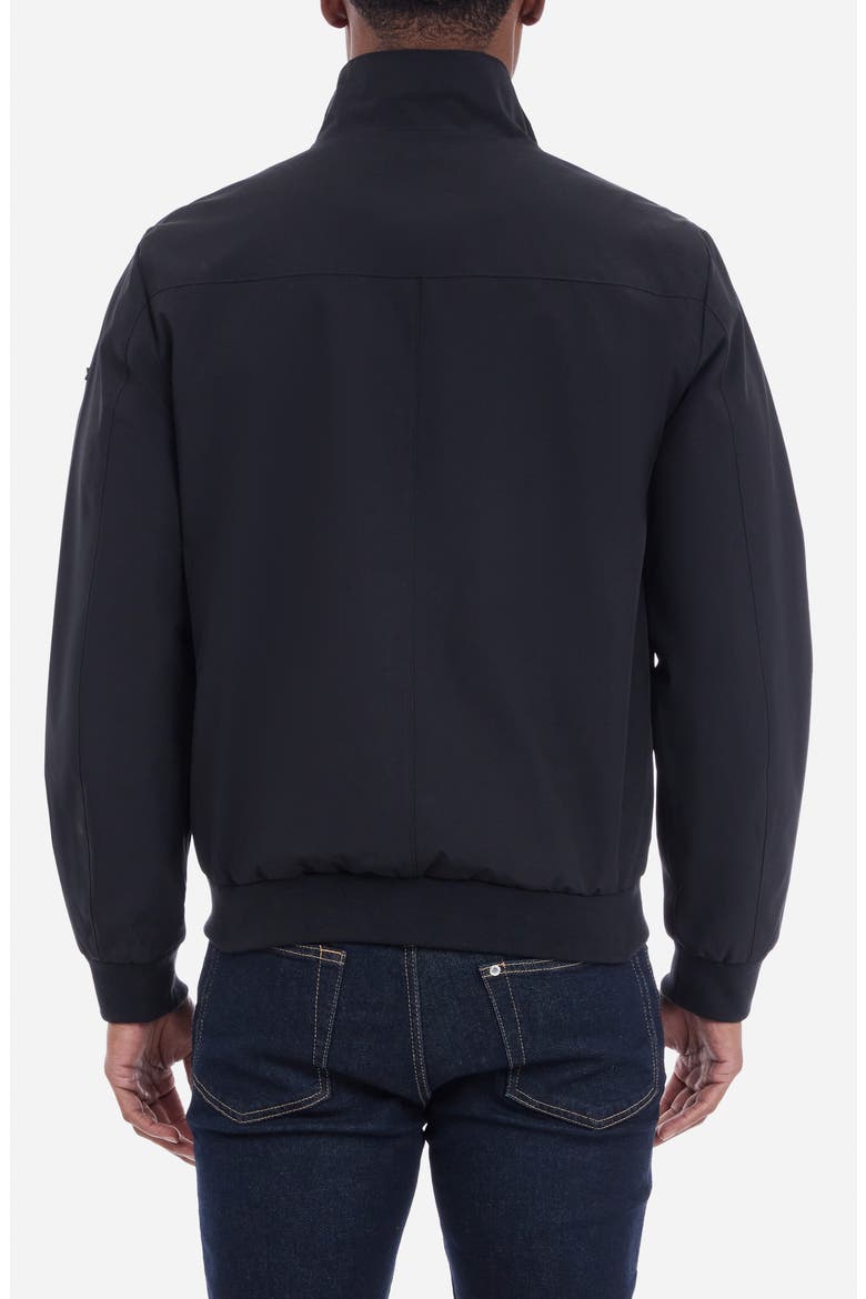 Rib Hem Zip Softshell Jacket, Alternate, color, BLACK