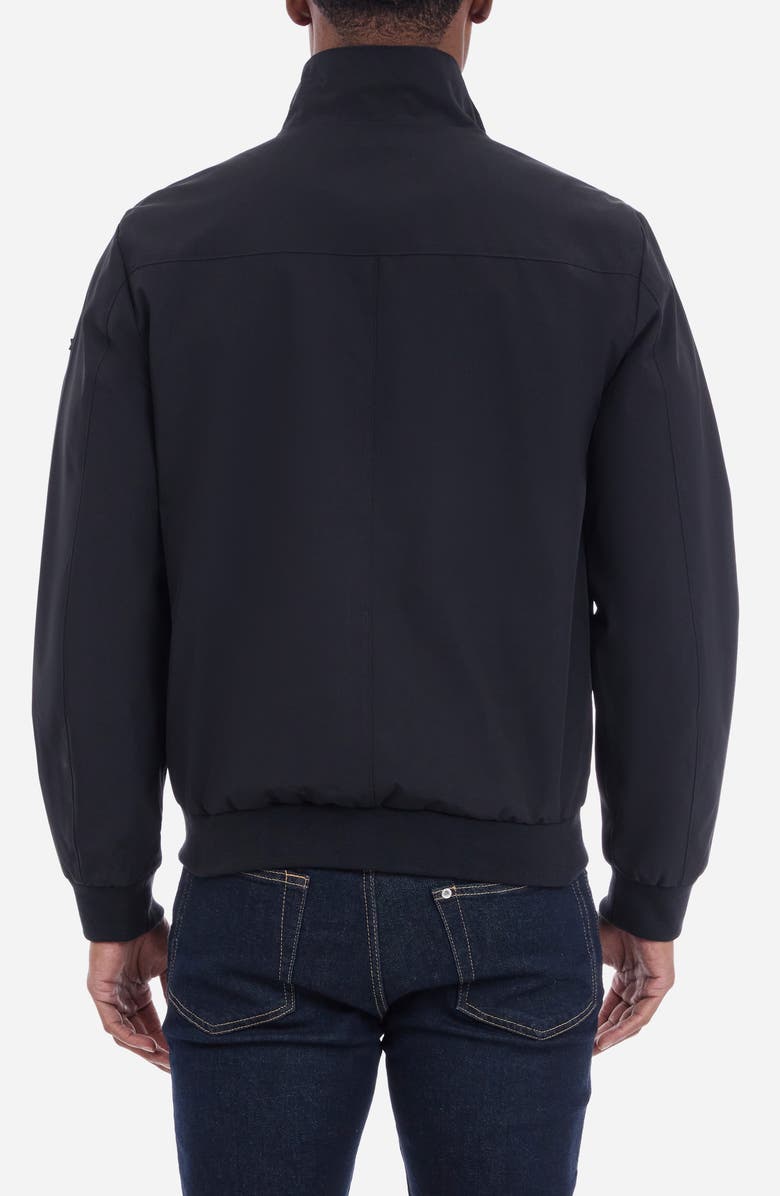 Michael Kors Rib Hem Zip Softshell Jacket, Alternate, color, Black