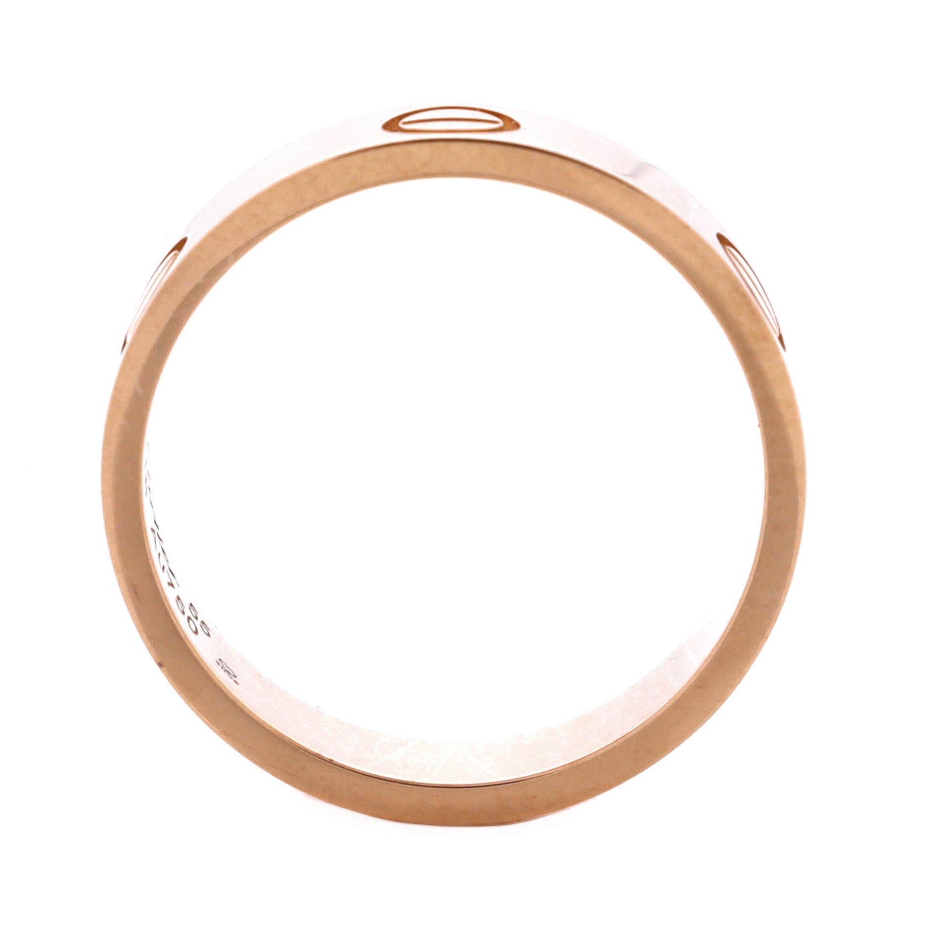 Love Band Ring 18K Rose Gold, Alternate, color, Metallic Gold
