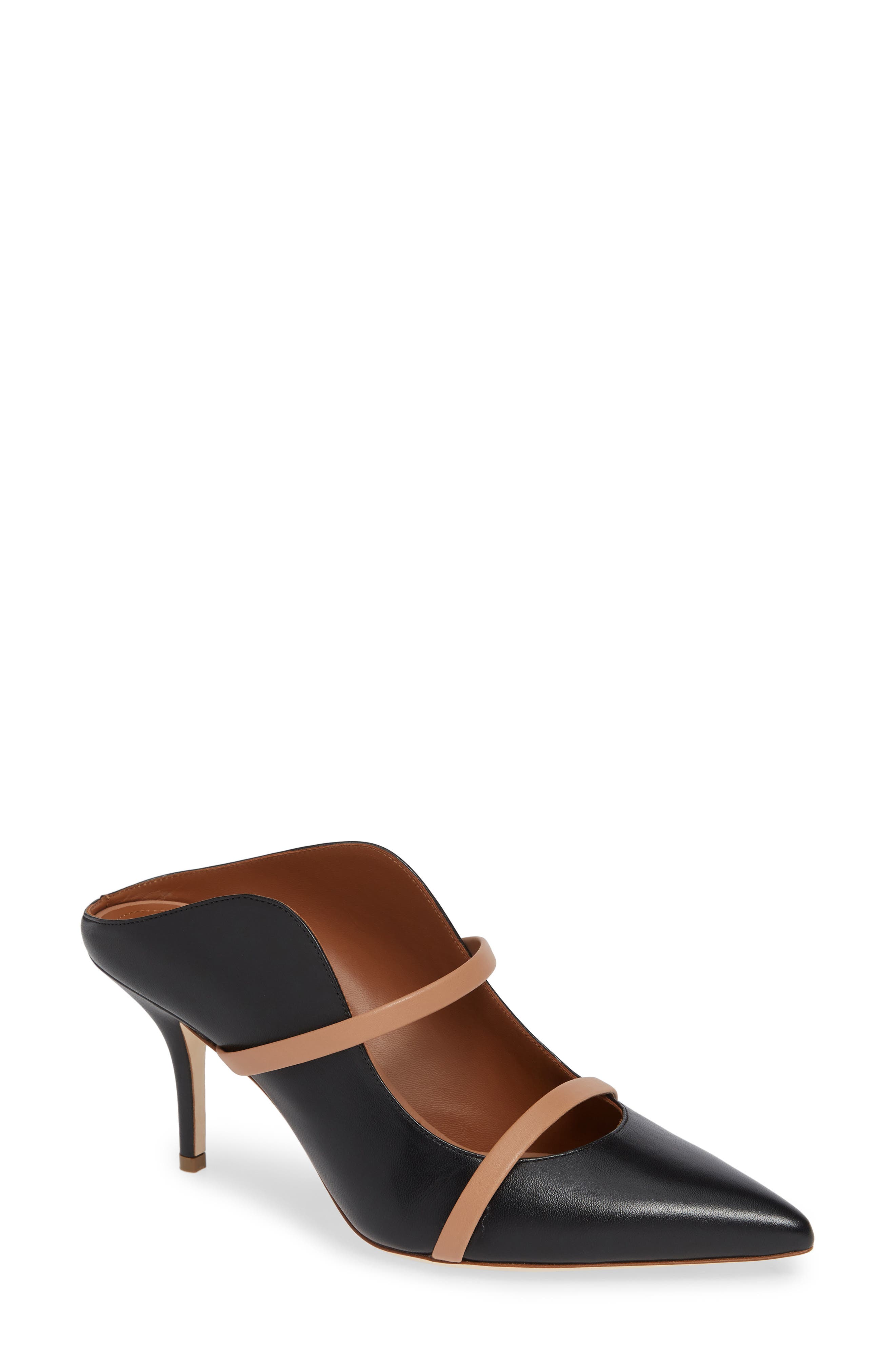 Maureen Double Band Mule, Main, color, BLACK/ BROWN