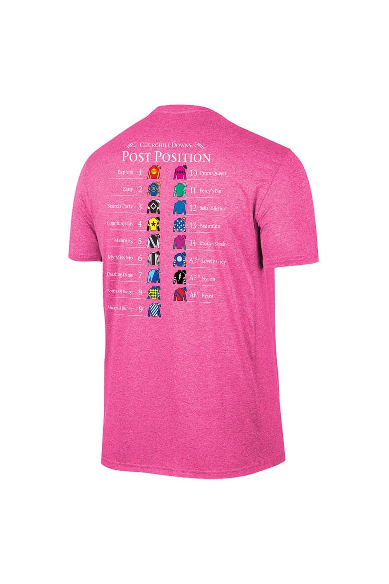 Men's Original Retro Brand Pink 152nd Kentucky Oaks Post-Position T-Shirt, Alternate, color, Pink