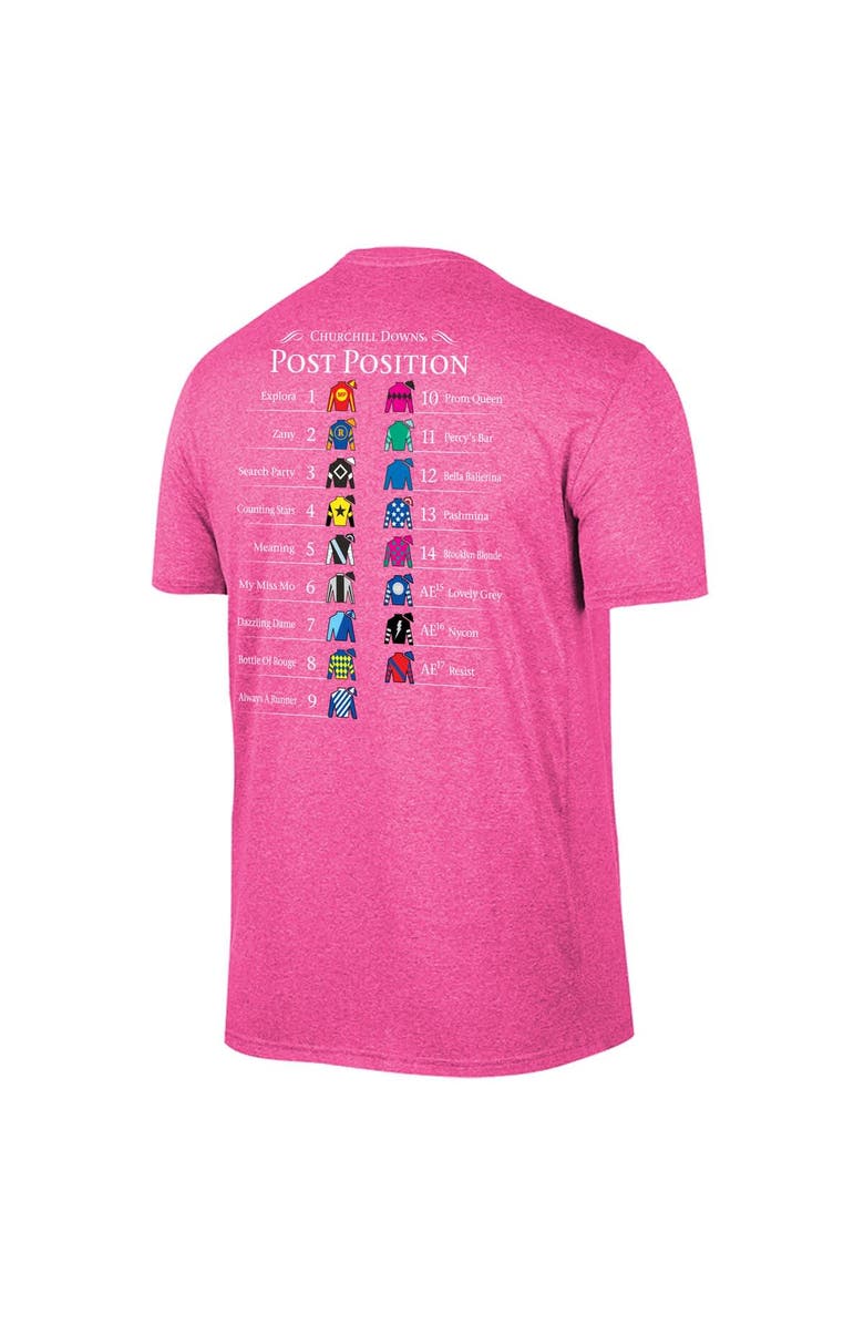 Retro Brand Men's Original Retro Brand Pink 152nd Kentucky Oaks Post-Position T-Shirt, Alternate, color, Pink