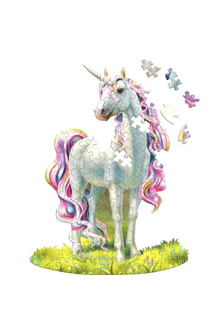 I Am Lil Unicorn 100 Piece Puzzle, Alternate, color, Multicolored