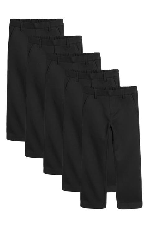 Kids' 5-Pack Straight Leg Uniform Pants