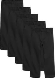 NEXT Kids' 5-Pack Straight Leg Uniform Pants