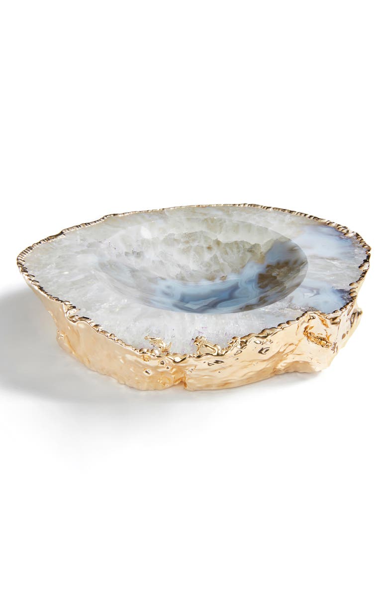 ANNA New York Casca Quartz Bowl, Main, color, Natural Gold