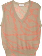 Dries Van Noten Totok Giant Couture Rose Jacquard Wool & Alpaca Blend Sweater Vest