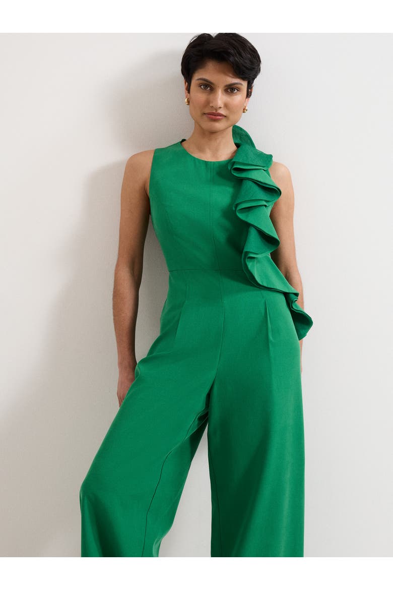 Jillian Wide Leg Jumpsuit, Alternate, color, Green