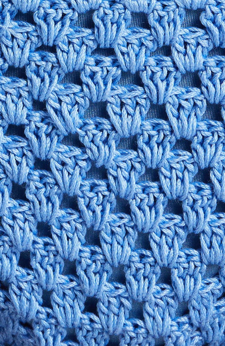 Capittana Vera Crochet Bikini Bottoms, Alternate, color, Blue