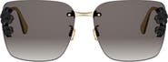 DIOR Clover S2U Oversize Gradient Rimless Square Sunglasses