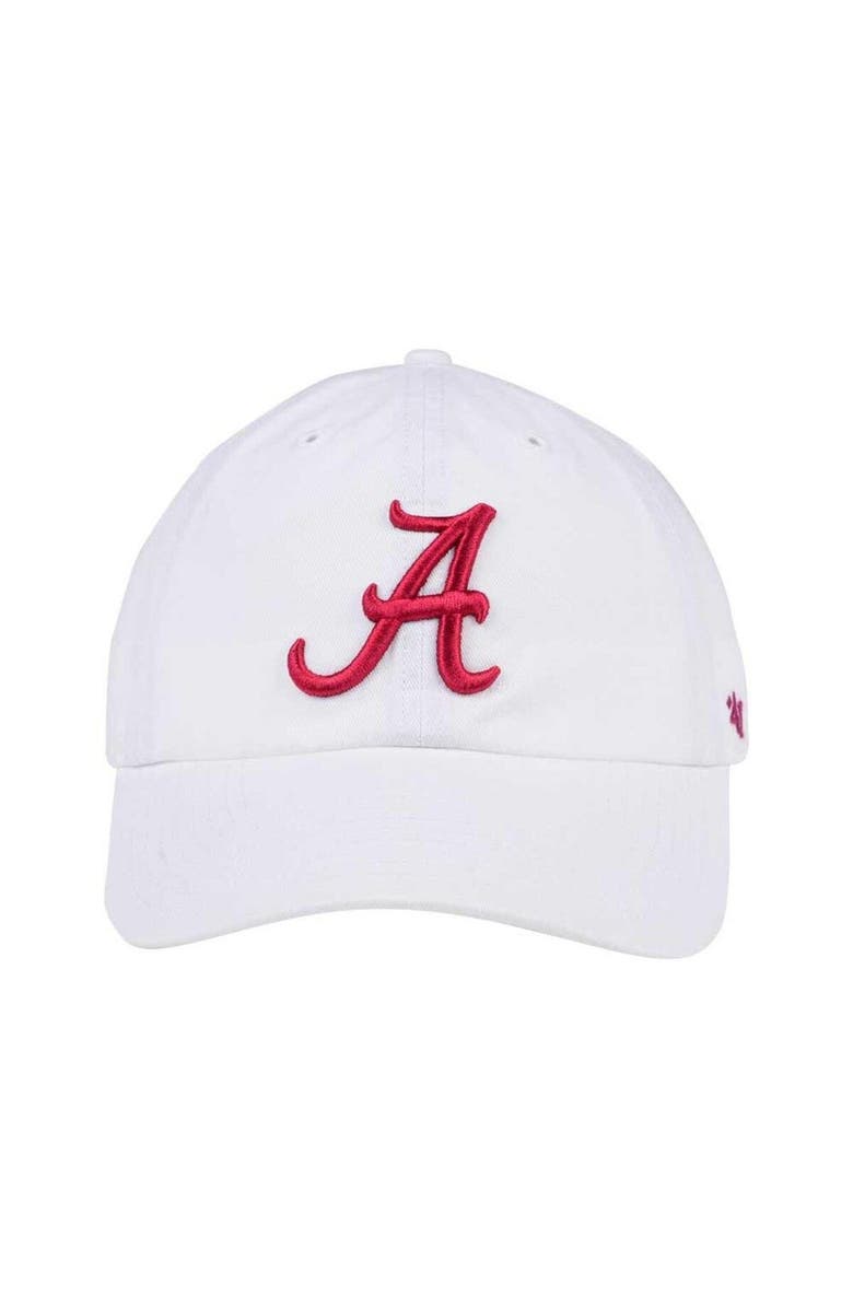 '47 Alabama Crimson Tide '47 Clean Up Adjustable Hat - White, Alternate, color, White