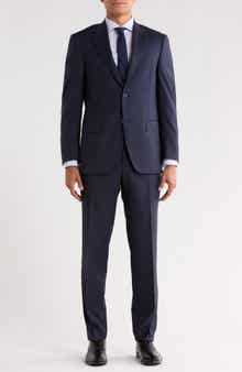 Plaid Wool Two Button Suit