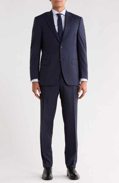 Plaid Wool Two Button Suit