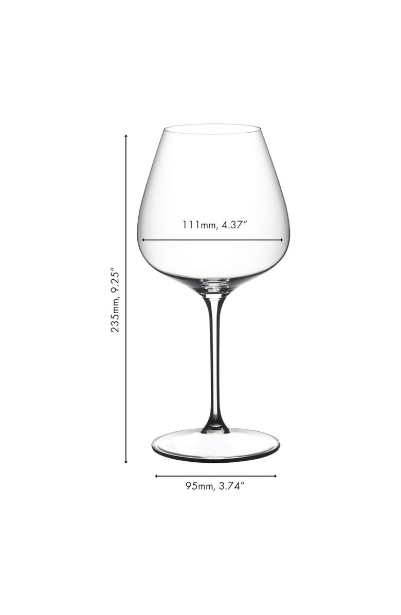 Riedel Grape@ Pinot Noir/Nebbiolo Wine Glass, Buy 3 Get 4, 26.5 Ounce, Alternate, color, Clear