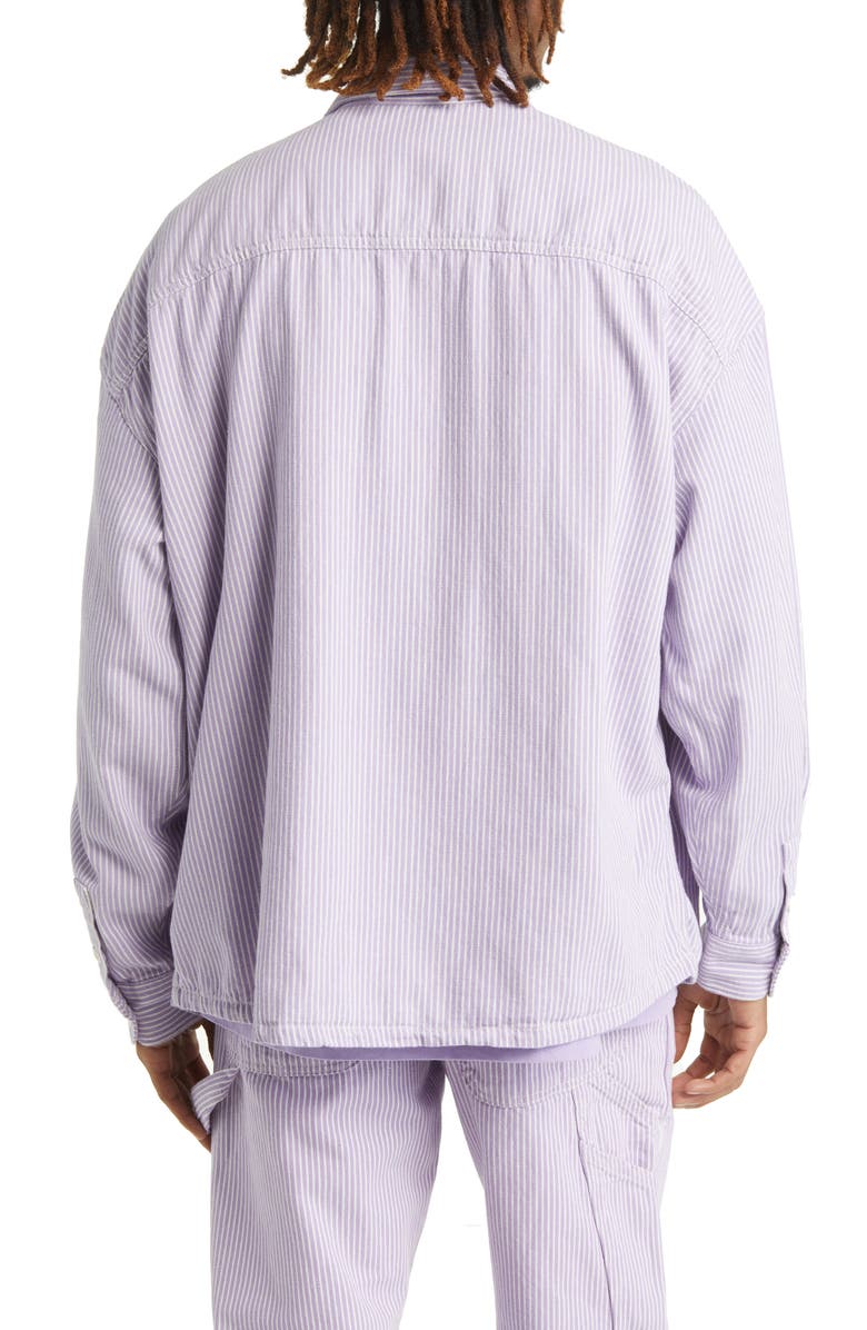 Dickies Hickory Stripe Cotton Button-Up Shirt, Alternate, color, 