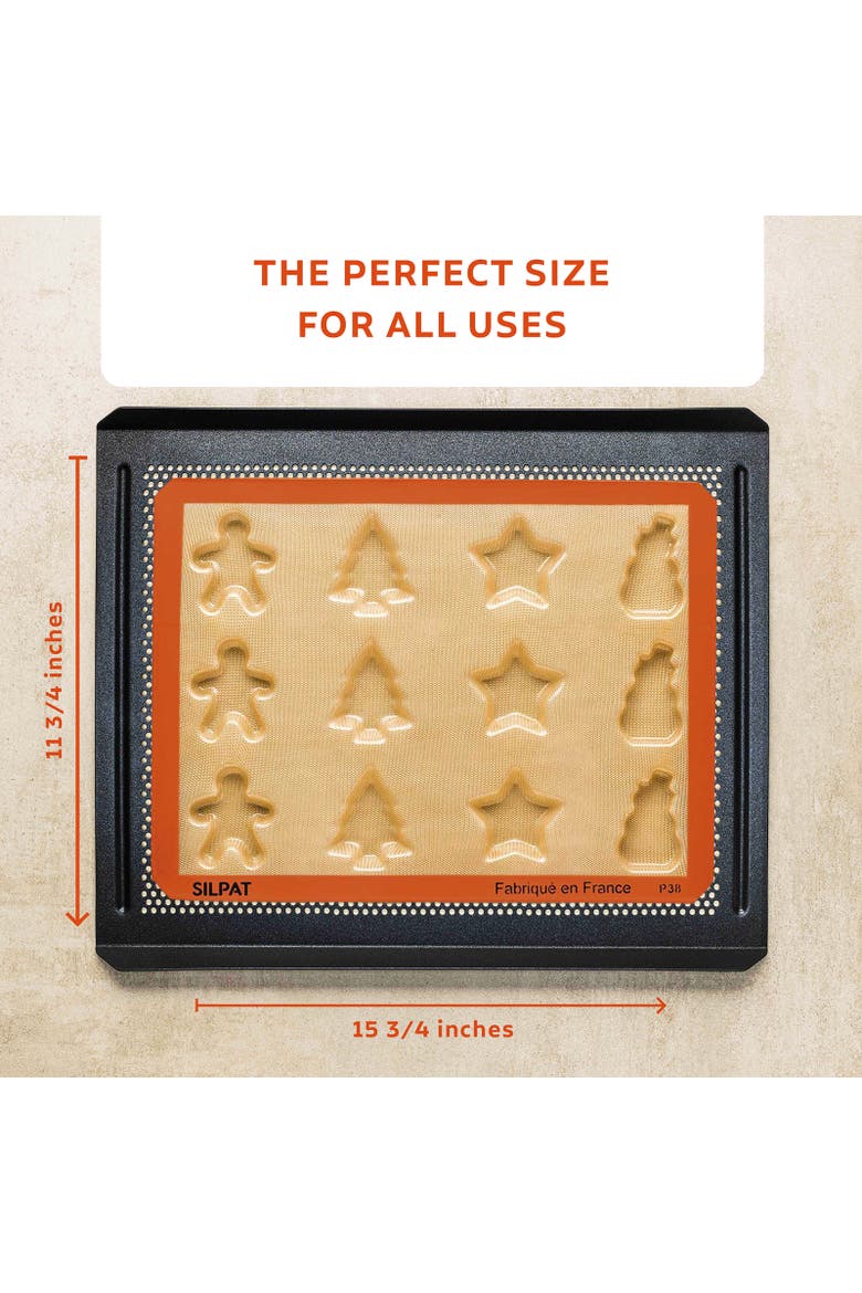 Perfect Non-Stick 12 Cavity Holiday Treats Baking Pan, Alternate, color, Orange