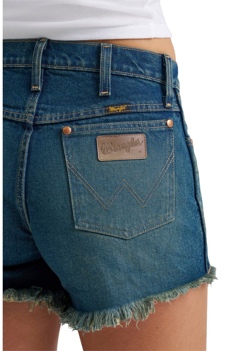 Western Cutoff Denim Shorts, Alternate, color, STORMY