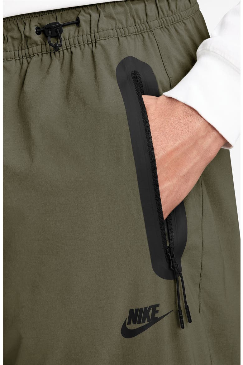 Dri-FIT Tech Wide Leg Woven Pants, Alternate, color, MEDIUM OLIVE/ BLACK