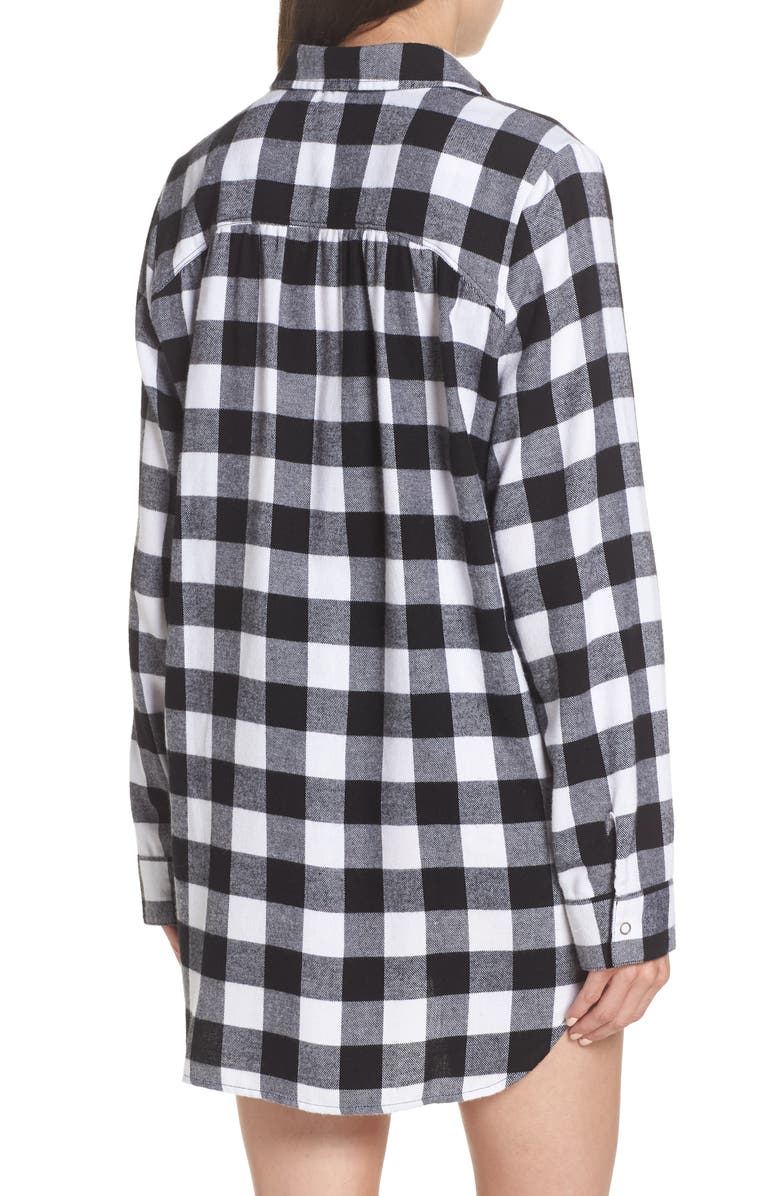 Make + Model Flannel Nightshirt, Alternate, color,