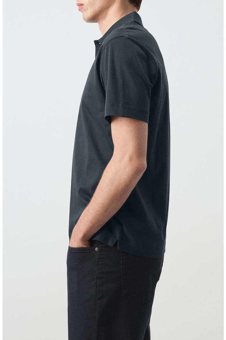 Fine Knit Cotton Polo, Alternate, color, NAVY