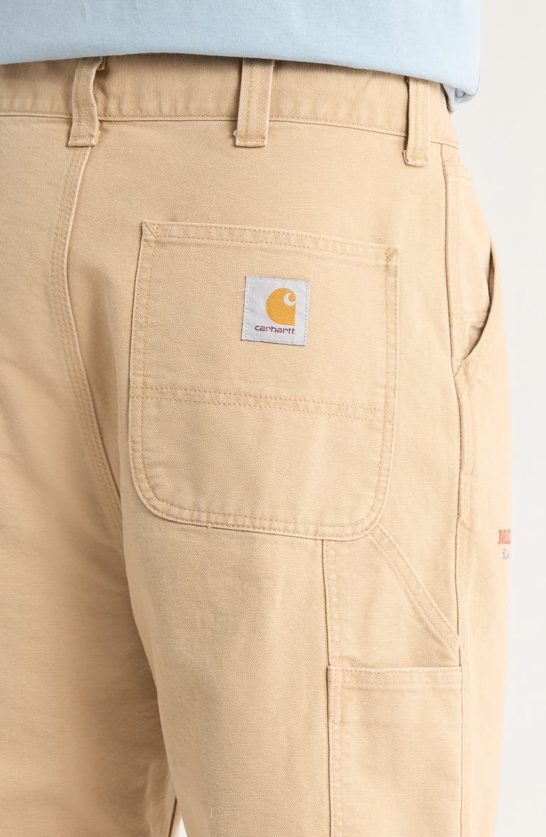 Carhartt Work In Progress OG Single Knit Loose Organic Cotton Canvas Pants, Alternate, color, Dusty H Brown